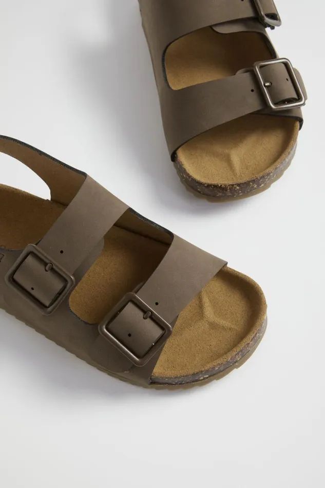 Sandals and Slides Boy Seed Heritage Double Buckle Slide Stone