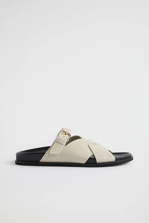 Sandals and Thongs Woman Seed Heritage Heidi Buckle Slide Stone