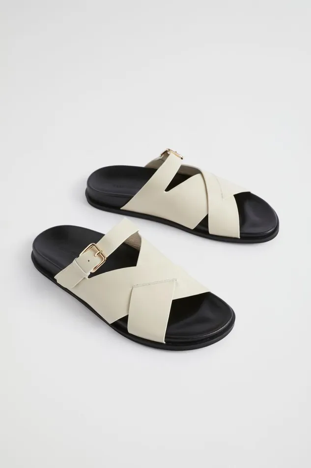 Sandals and Thongs Woman Seed Heritage Heidi Buckle Slide Stone