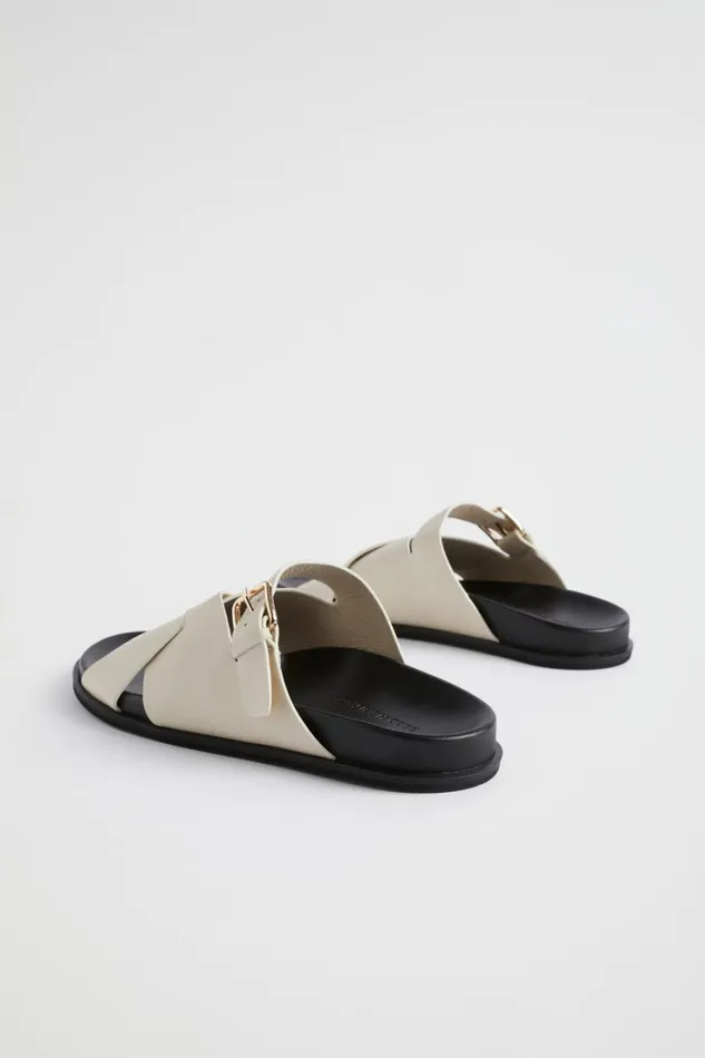 Sandals and Thongs Woman Seed Heritage Heidi Buckle Slide Stone