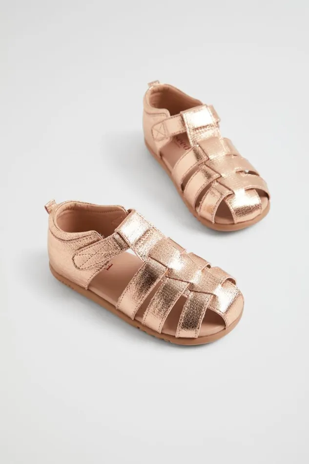Sandals BabyGirlBoy Seed Heritage Cage Sandal Rose Gold