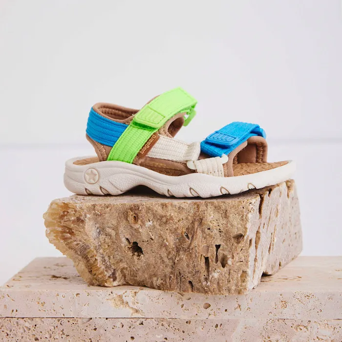 Sandals nico bright green Green bisgaardshoes BABY