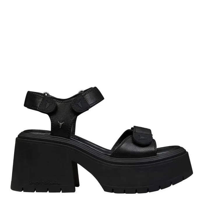 Sandals Women Windsor Smith CONFETTI BLACK CHUNKY SANDALS