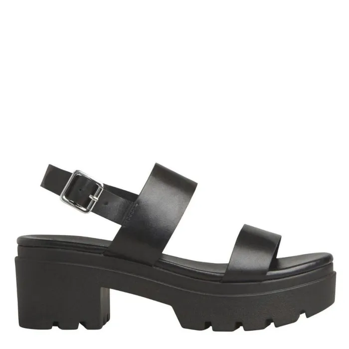 Sandals Women Windsor Smith EMMY BLACK LEATHER SANDALS
