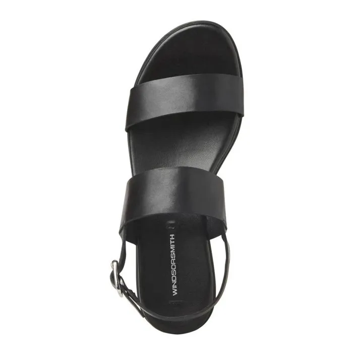 Sandals Women Windsor Smith EMMY BLACK LEATHER SANDALS Sandals Women Windsor Smith EMMY BLACK LEATHER SANDALS