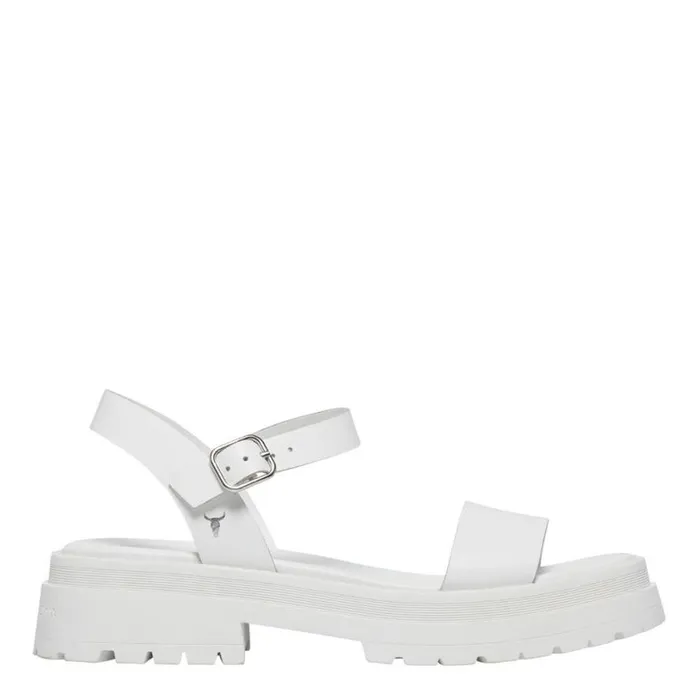 Sandals Women Windsor Smith LINGER WHITE LEATHER SANDALS