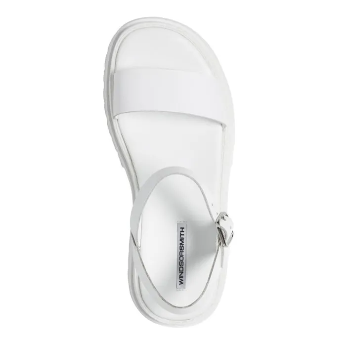 Sandals Women Windsor Smith LINGER WHITE LEATHER SANDALS Sandals Women Windsor Smith LINGER WHITE LEATHER SANDALS