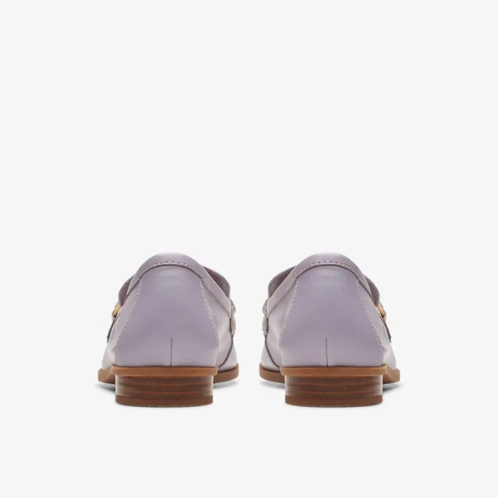 Sarafyna Iris Lilac Leather Women Clarks SlipOns