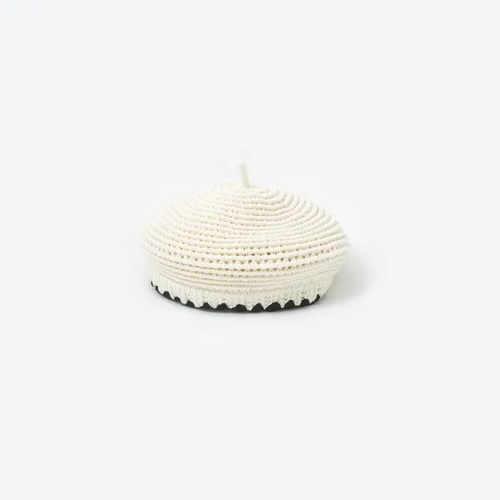 Self Portrait Cream Crochet Beret 8211 Kids
