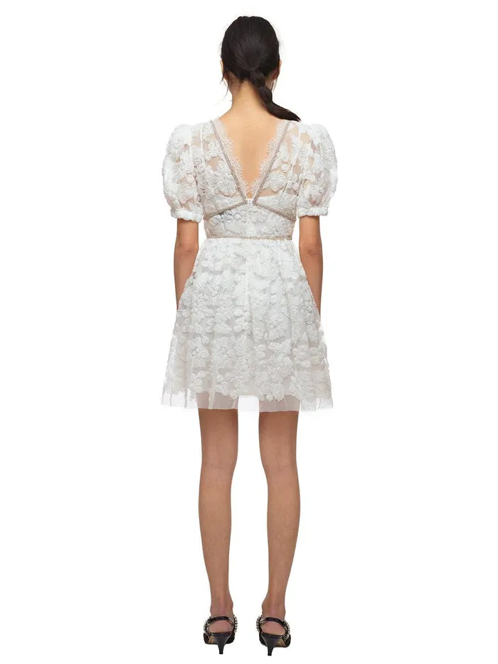 Self Portrait Dresses Ribbon Lace Mini Dress 8211 Women