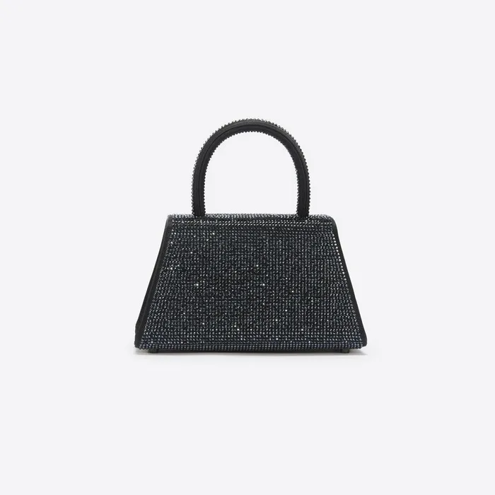 Self Portrait Mini Black Rhinestone Mini Bow Bag 8211 Women