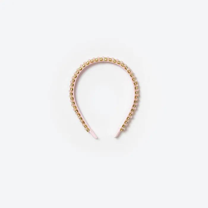 Self Portrait Pink Beaded Headband 8211 Kids
