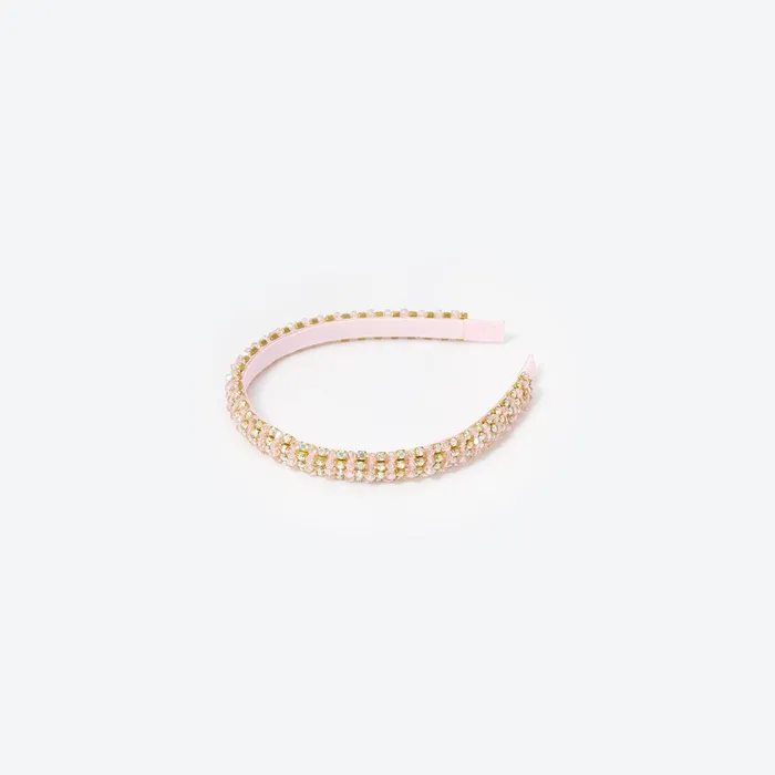 Self Portrait Pink Beaded Headband 8211 Kids