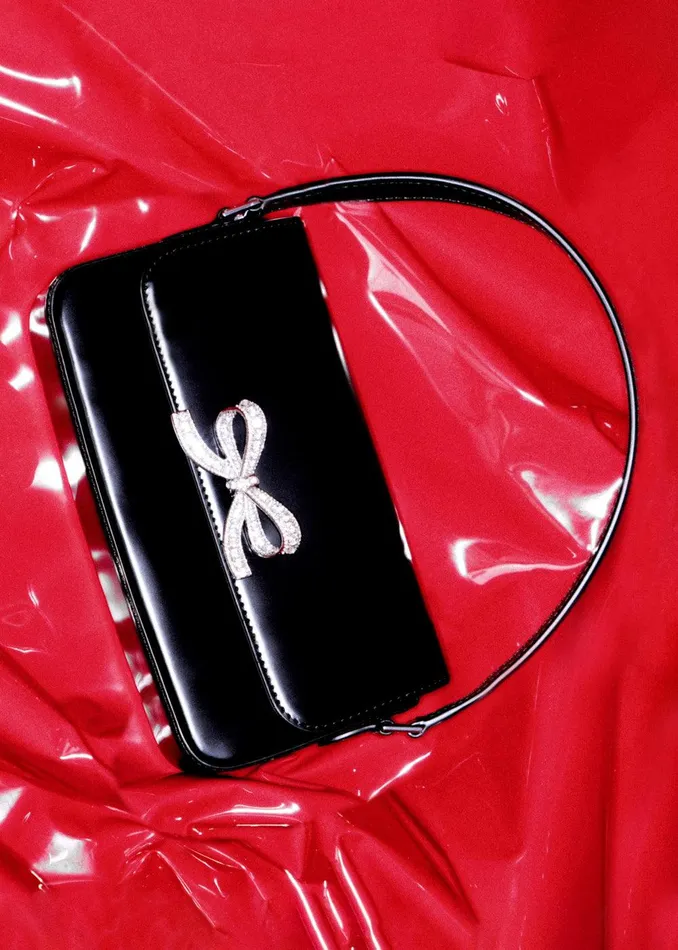 Self Portrait Shoulder Bags Black Leather Baguette Bag 8211 Women