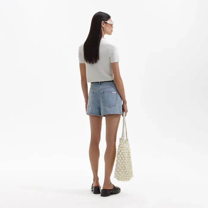Self Portrait Tops Cream Cashmere Cardigan 8211 Women