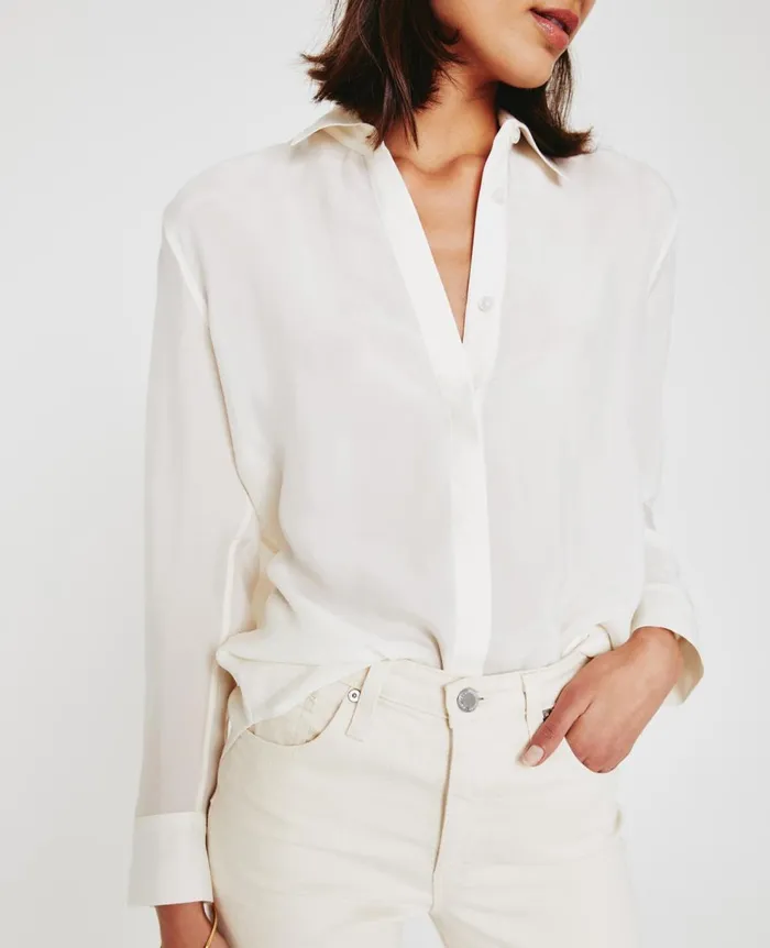 Shiela White Cream Women AG Jeans Tops and Shirts Shiela White Cream Women AG Jeans Tops and Shirts