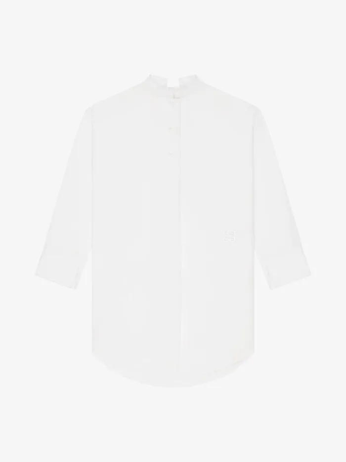 Shirt Dress In Poplin White Women Givenchy Dresses