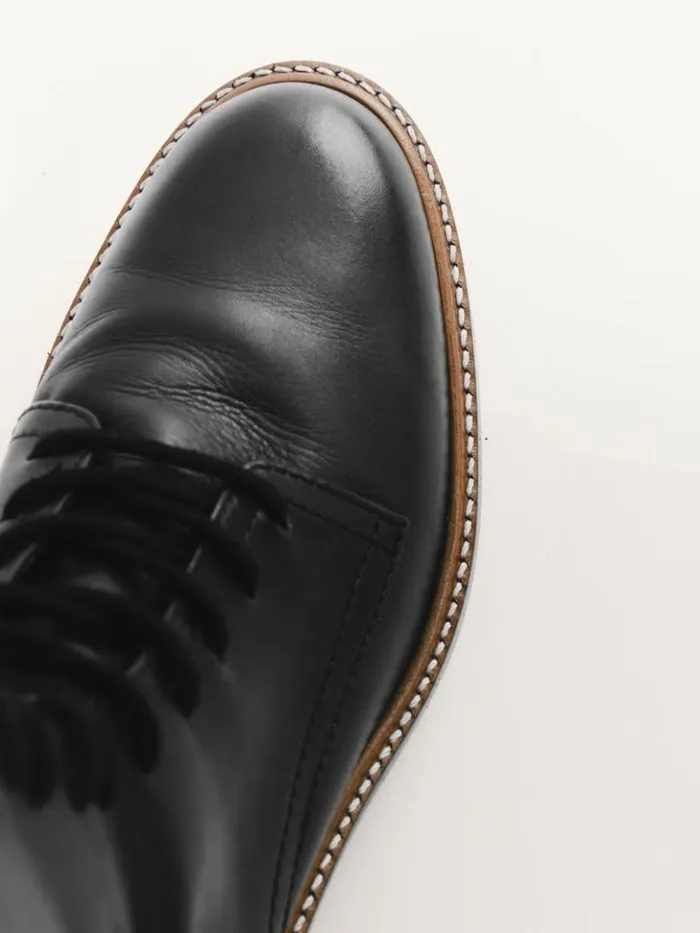 Shoes The Reformation Ada Combat Boot Black Leather