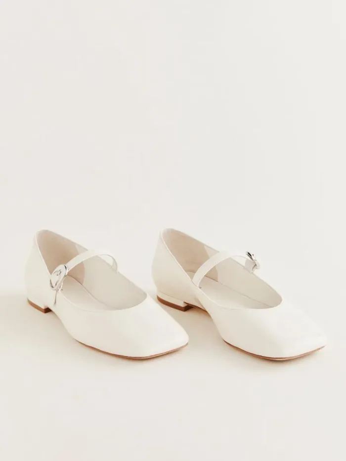 Shoes The Reformation Melissa Mary Jane Flat White Patent