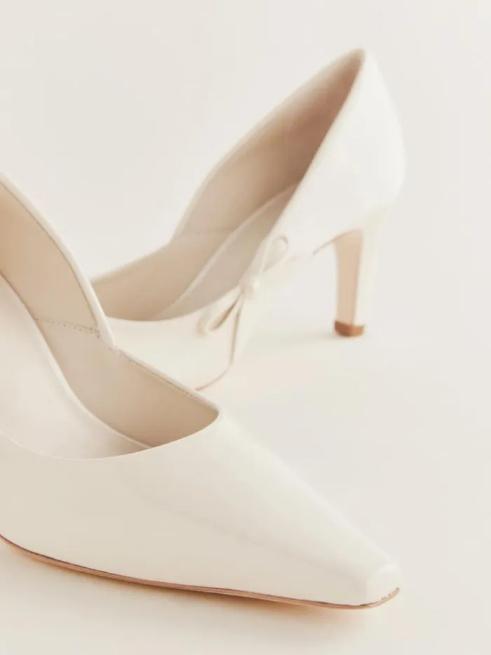 Shoes The Reformation Neve Bow Pump Almond