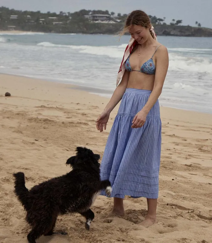 Shop CAPRI BIKINI TOP Liberty Solent Shores DEN Swimwear