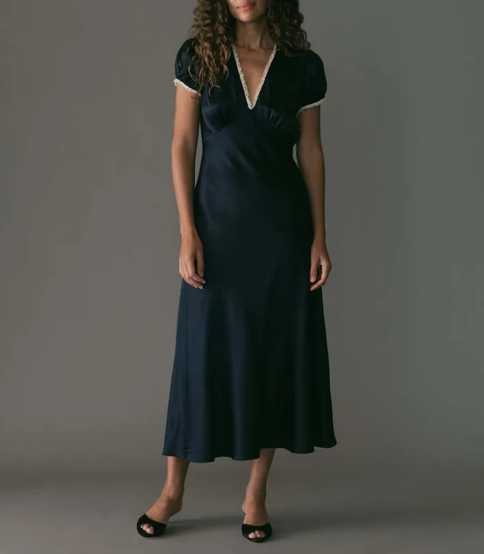 Shop CERELIA DRESS Deep Navy DEN Dresses