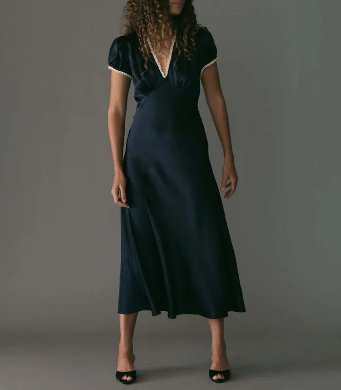 Shop CERELIA DRESS Deep Navy DEN Dresses