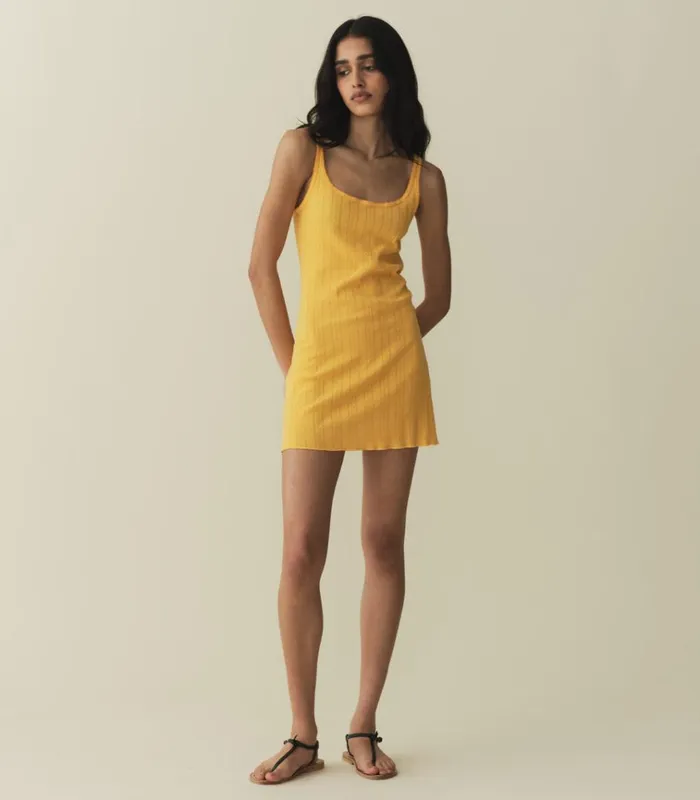 Shop CYNTHIA DRESS Jonquille Apolline Pointelle DEN Dresses