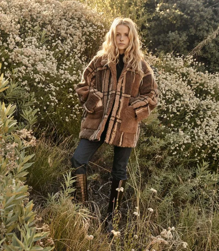 Shop EASTON COAT Charcoal Sierra Plaid DEN Jackets and Coats