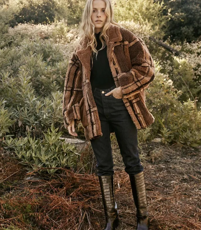Shop EASTON COAT Charcoal Sierra Plaid DEN Jackets and Coats