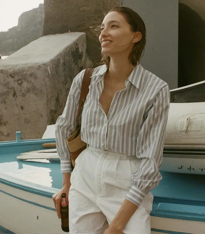 Shop HAVA TOP Indigo Sorrento Stripe DEN Tops