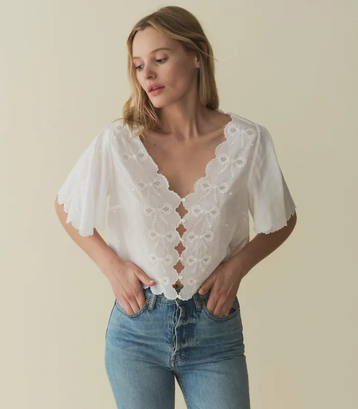 Shop KACY TOP Salt DEN Tops