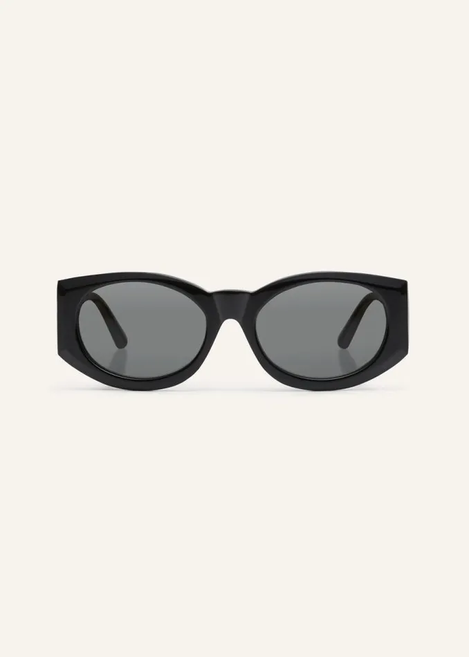 Shop Magda Butrym Eyewear Oval Sunglasses In Black