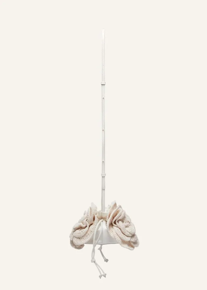 Shop Magda Butrym Handbags Magda Bag Beads Strap In Cream Crochet Shop Magda Butrym Handbags Magda Bag Beads Strap In Cream Crochet