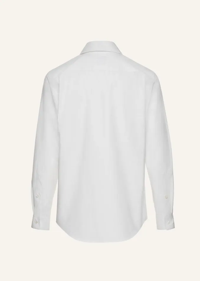 Shop Magda Butrym Tops Classic Cotton Shirt In White Shop Magda Butrym Tops Classic Cotton Shirt In White