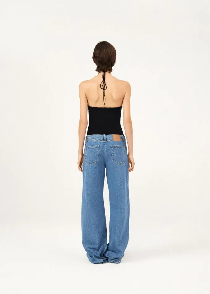 Shop Magda Butrym Tops Floral Appliqu Jersey Tie Neck Top In Black Shop Magda Butrym Tops Floral Appliqu Jersey Tie Neck Top In Black