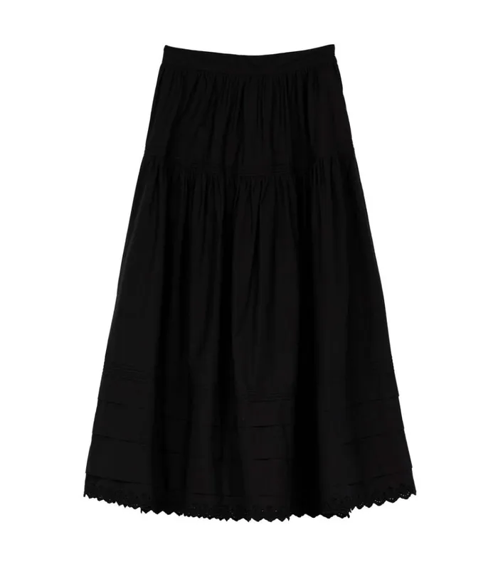 Shop SEBASTIANE SKIRT Black DEN Skirts