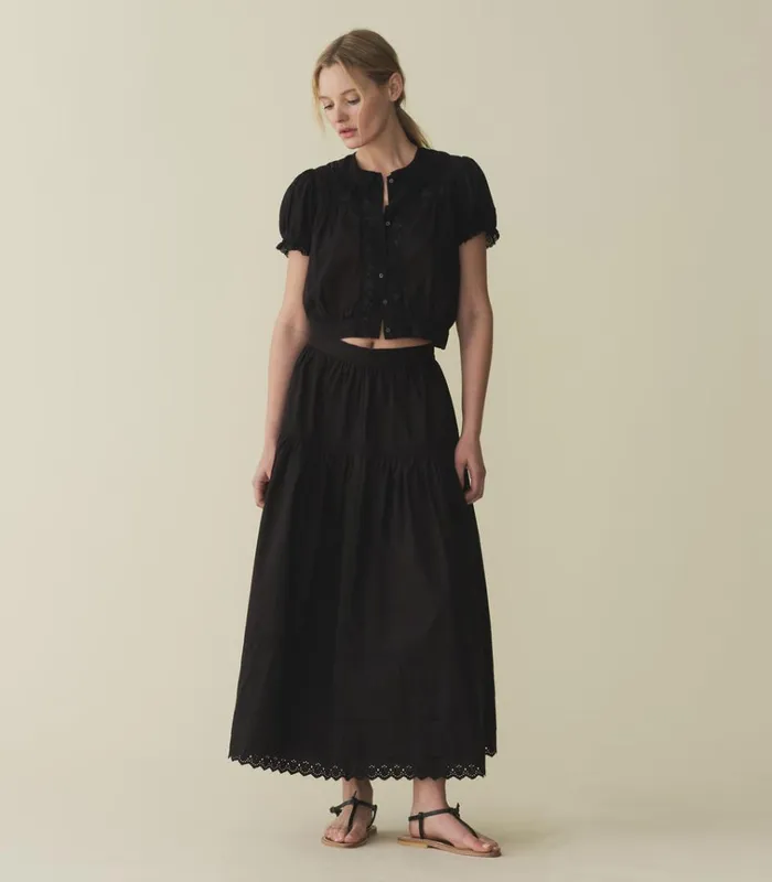 Shop SEBASTIANE SKIRT Black DEN Skirts