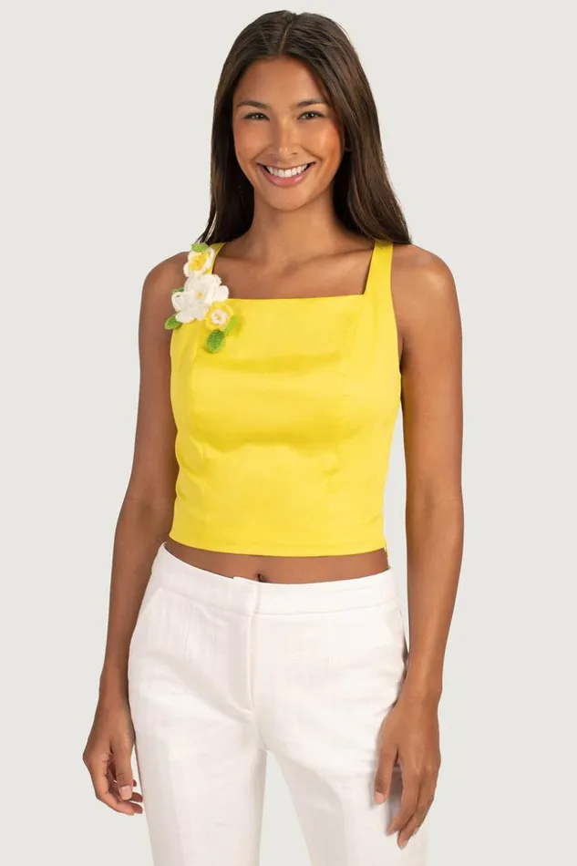 SHOP Trina Turk ALL TOPS EDINA TOP