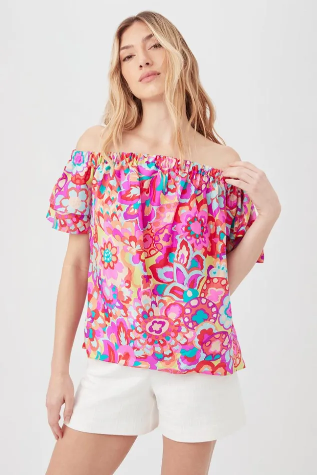 SHOP Trina Turk ALL TOPS SILIA TOP