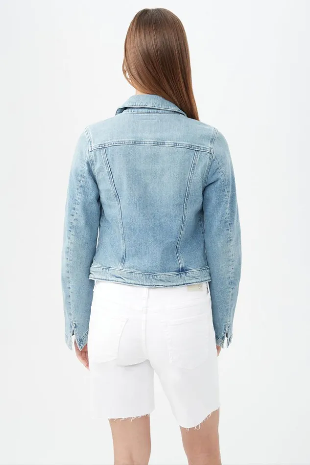 SHOP Trina Turk JACKETS and COATS AG WOMEN039S LIGHT BLUE ALAMO DENIM JACKET