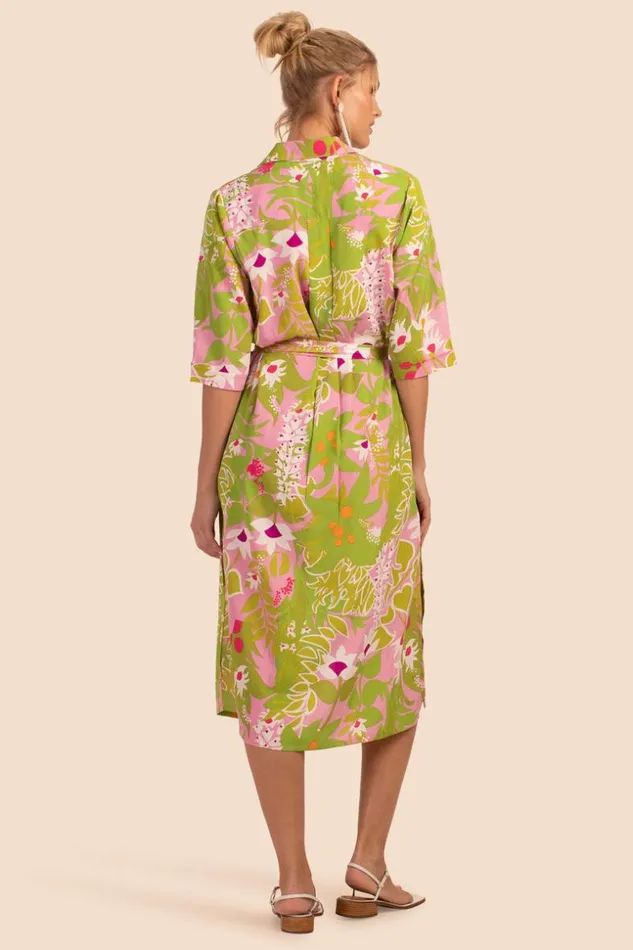 SHOP Trina Turk MATCHING SWIM SETS LA PALMA MIDI SHIRTDRESS