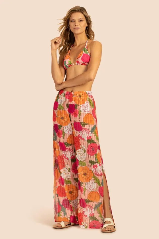 SHOP Trina Turk MATCHING SWIM SETS SUNNY BLOOM SLIT PANT