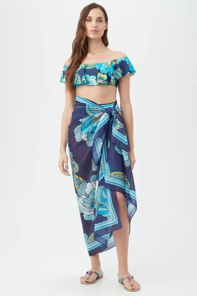 SHOP Trina Turk MATCHING SWIM SETS WOMEN039S PIROUETTE PAREO SWIM COVERUP