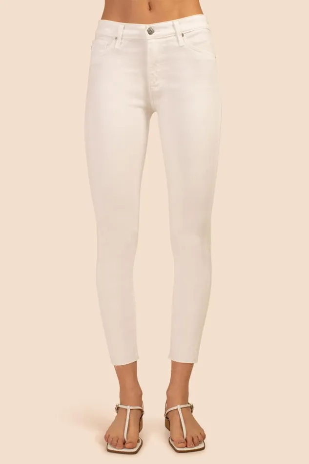 SHOP Trina Turk PANTS AG WHITE FARRAH ANKLE SKINNY JEAN