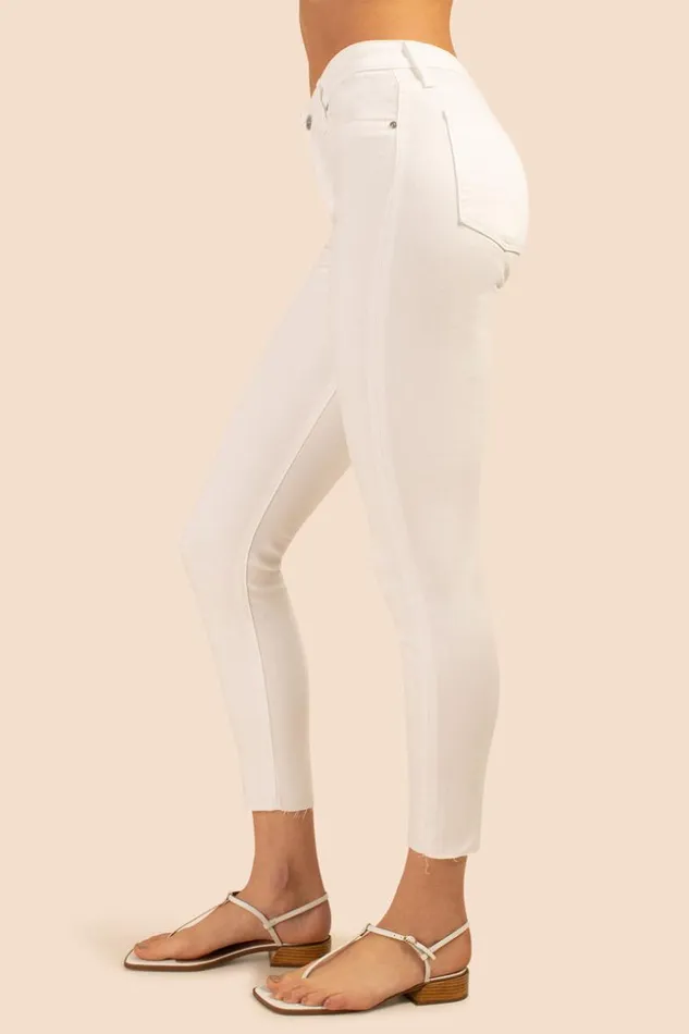 SHOP Trina Turk PANTS AG WHITE FARRAH ANKLE SKINNY JEAN