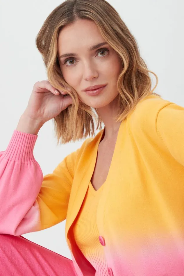 SHOP Trina Turk SWEATERS and KNITS SAND PEARL CARDIGAN
