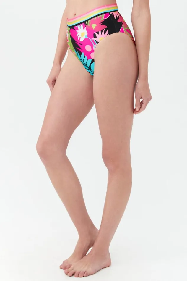 SHOP Trina Turk SWIM BOTTOMS WOMEN039S TIKI ISLANDER REVERSIBLE HIGH WAIST SWIM BOTTOM