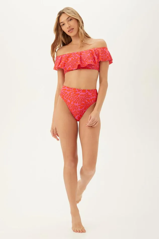 SHOP Trina Turk SWIM BOTTOMS WOMEN039S TRELLIS TWIST BACK HIGH WAIST SWIM BOTTOM