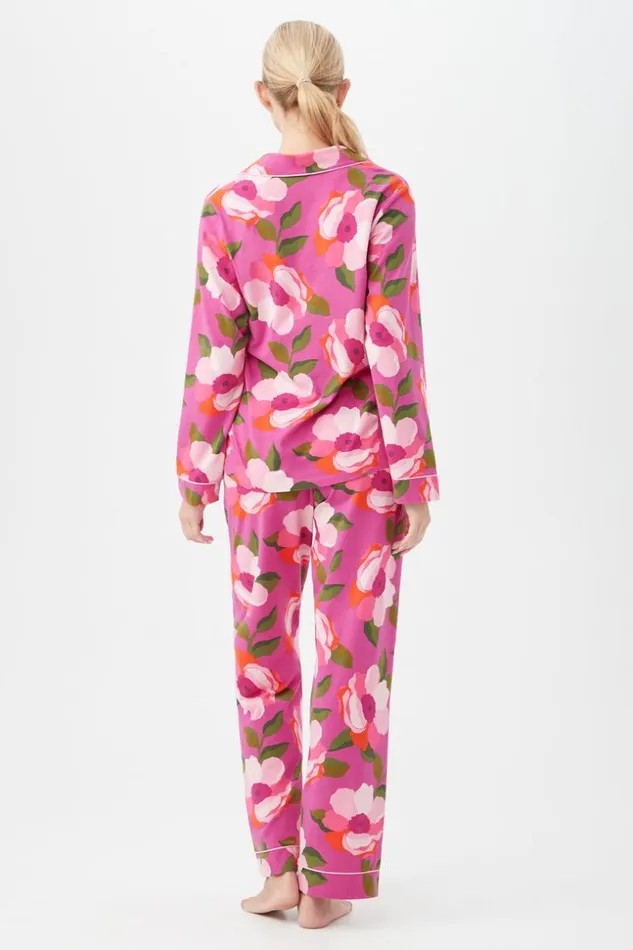 SHOP Trina Turk WOMEN039S SLEEPWEAR SACHA FLORAL WOMEN039S LONG SLEEVE LONG PANT JERSEY PJ SET